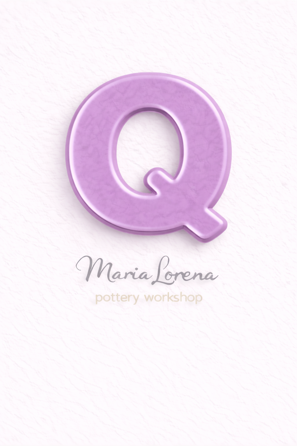 Q Mayúscula lila