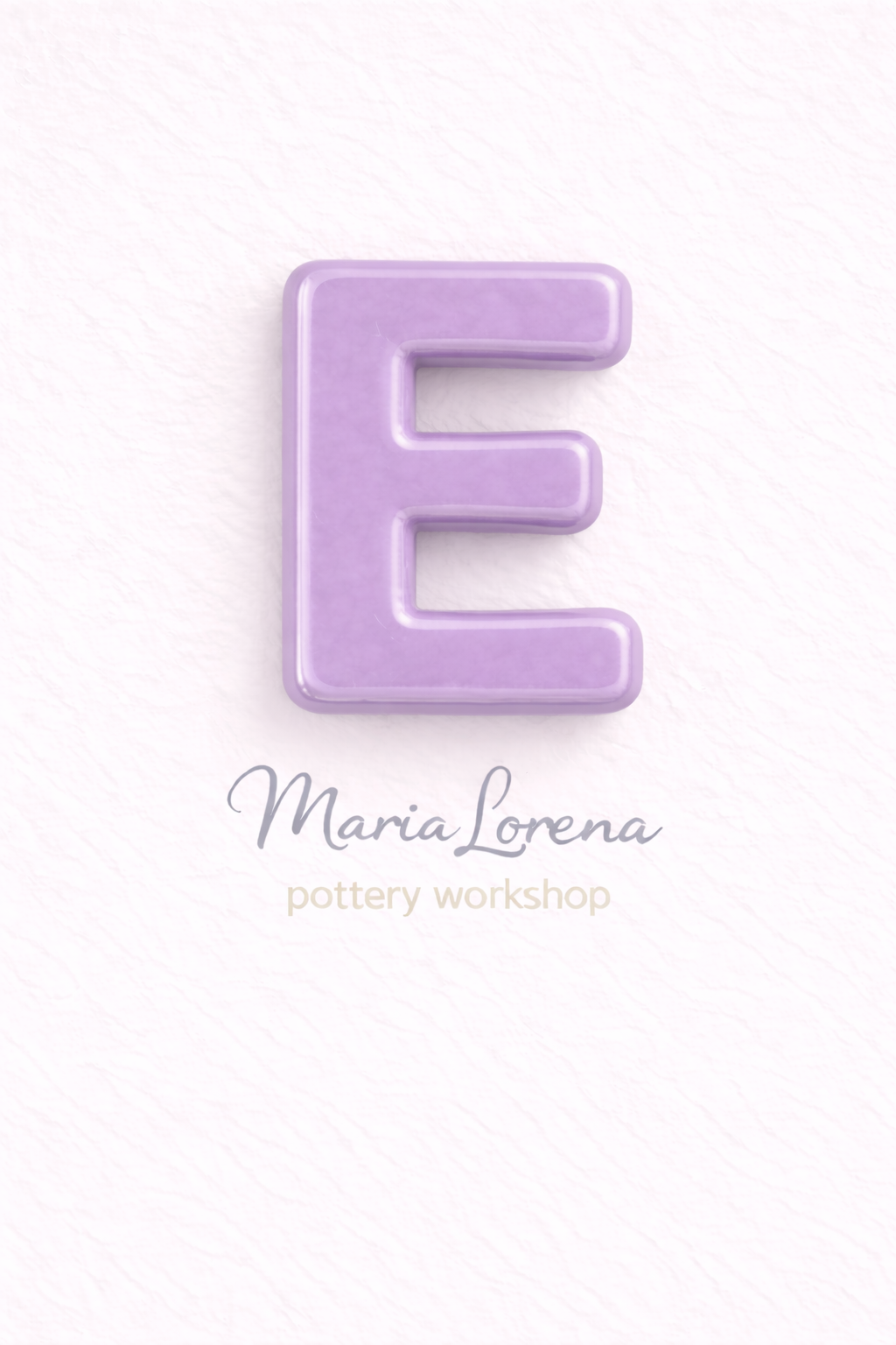 E Mayúscula lila