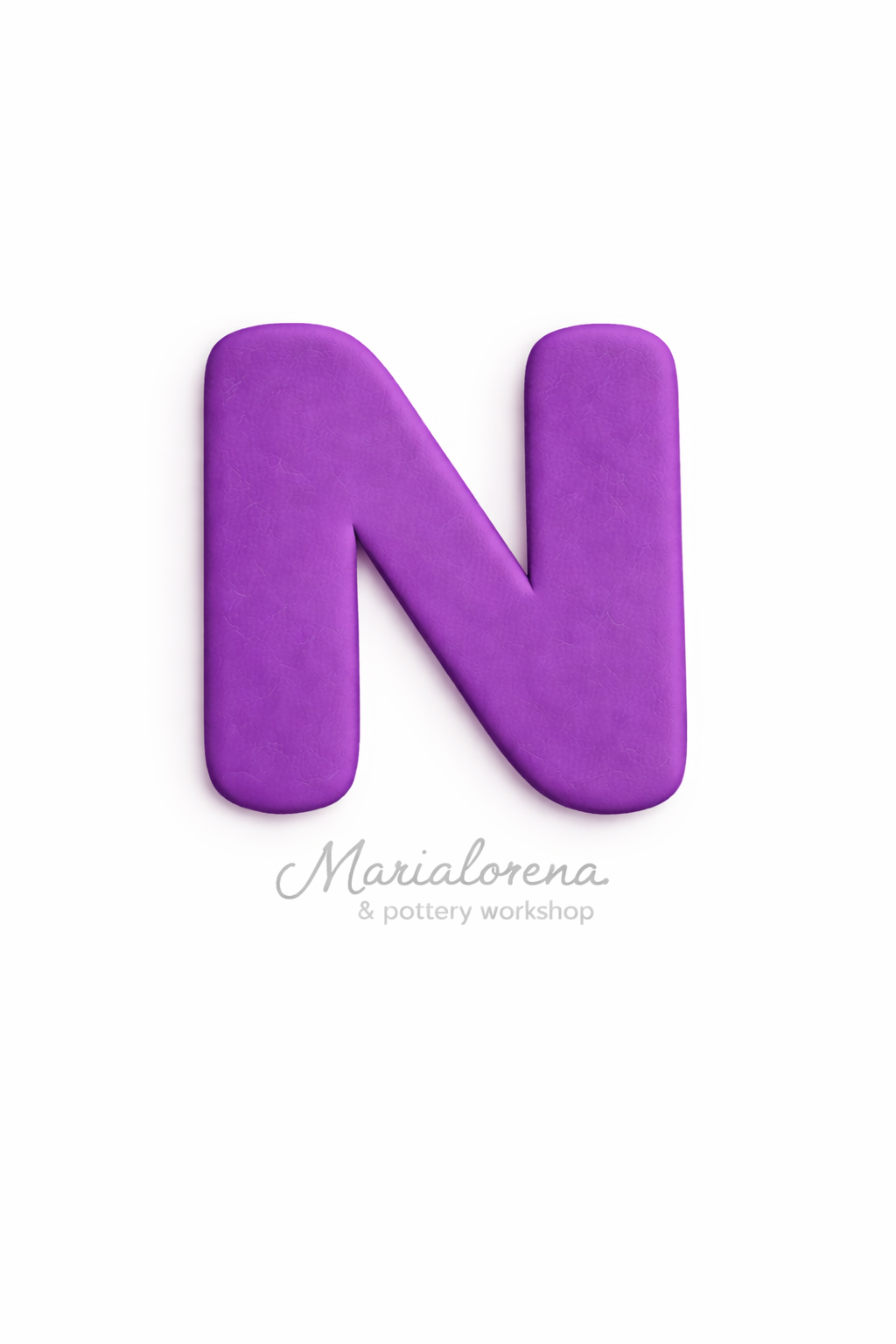 N Mayúscula morado