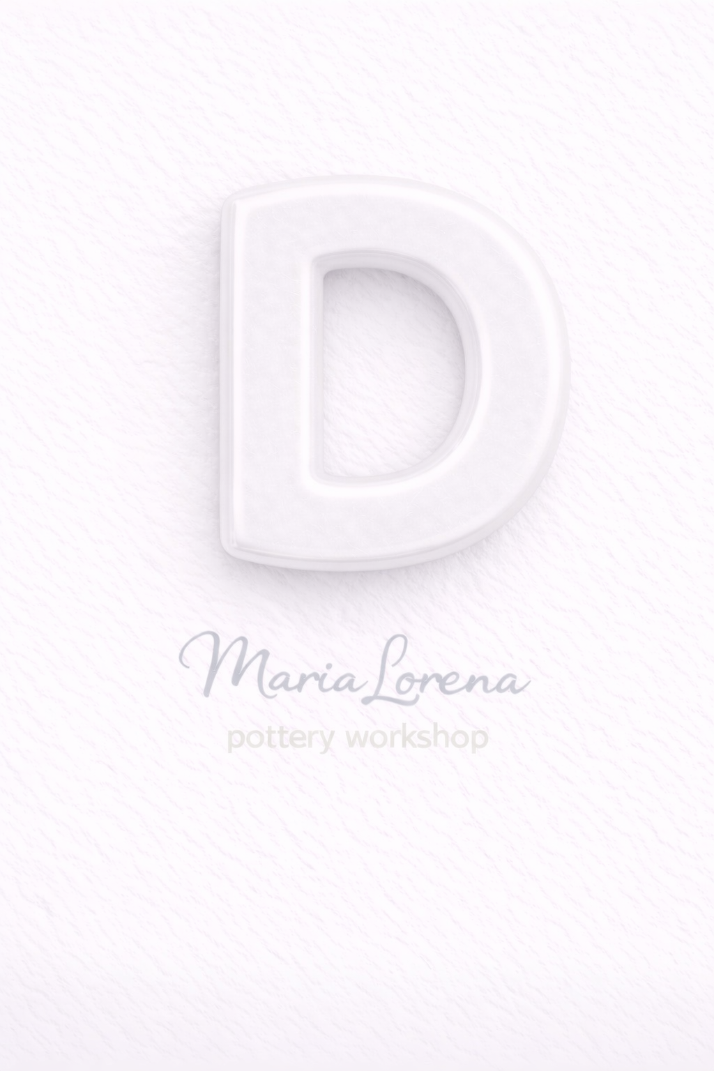 D Mayúscula blanco