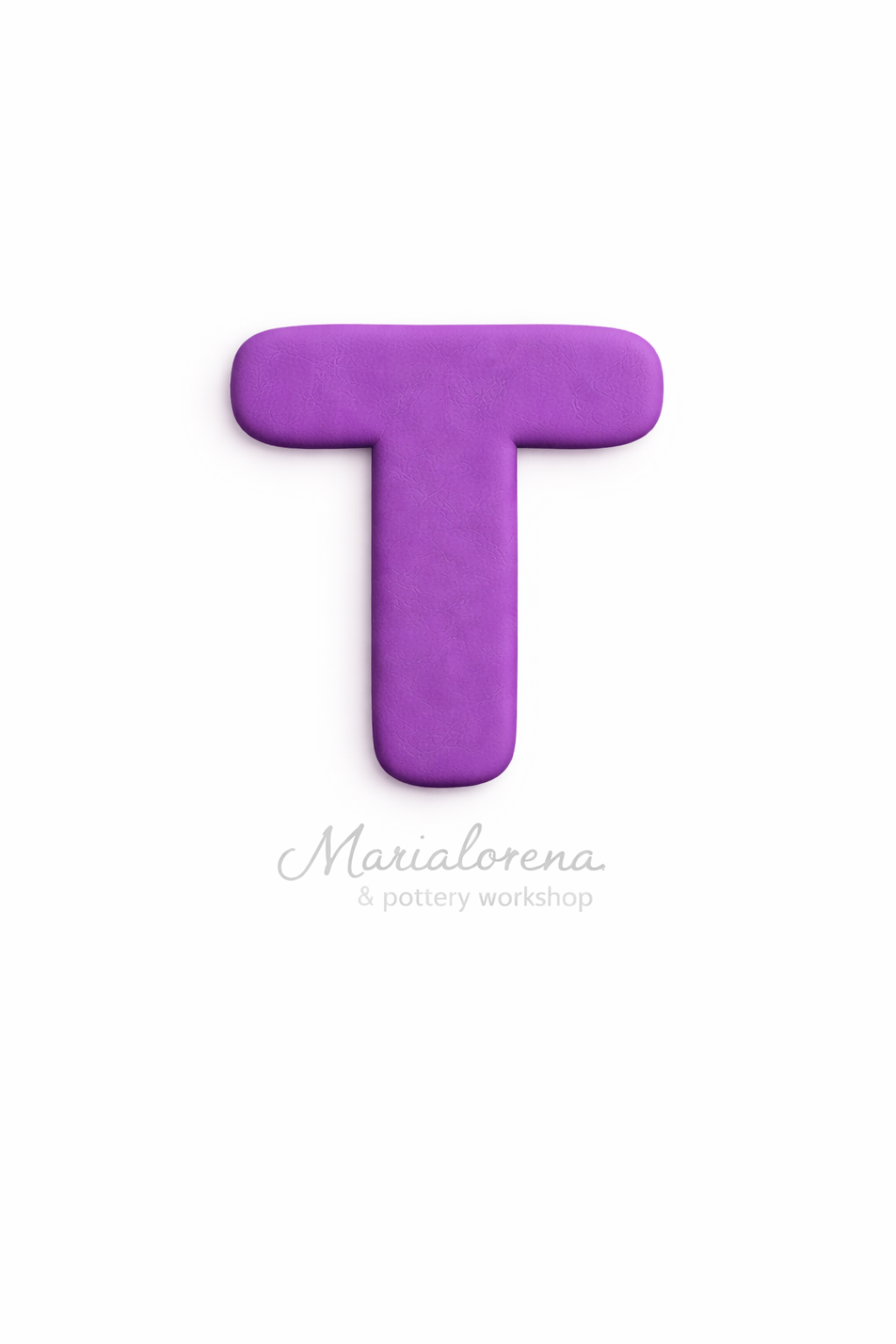 T Mayúscula morado