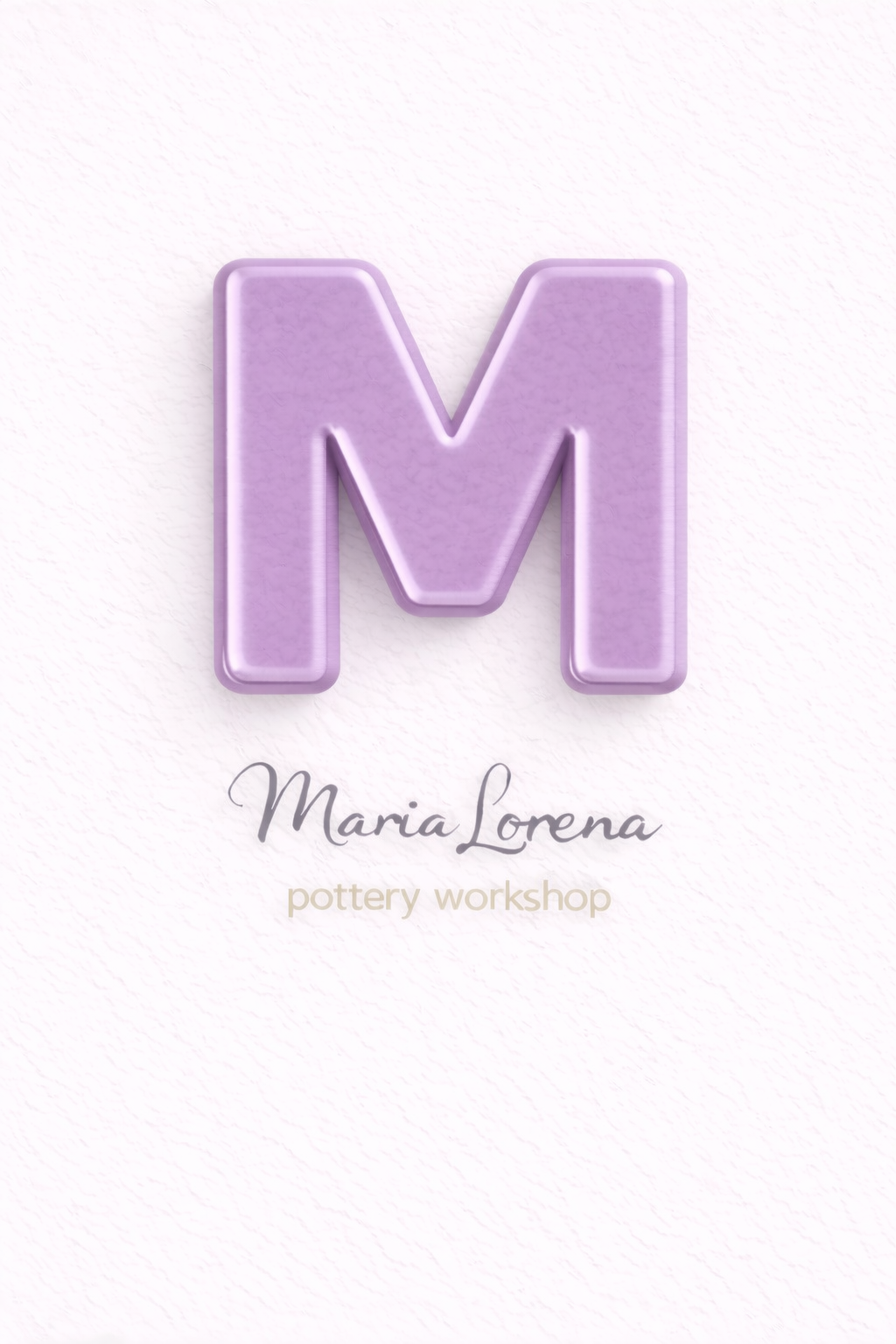 M Mayúscula lila