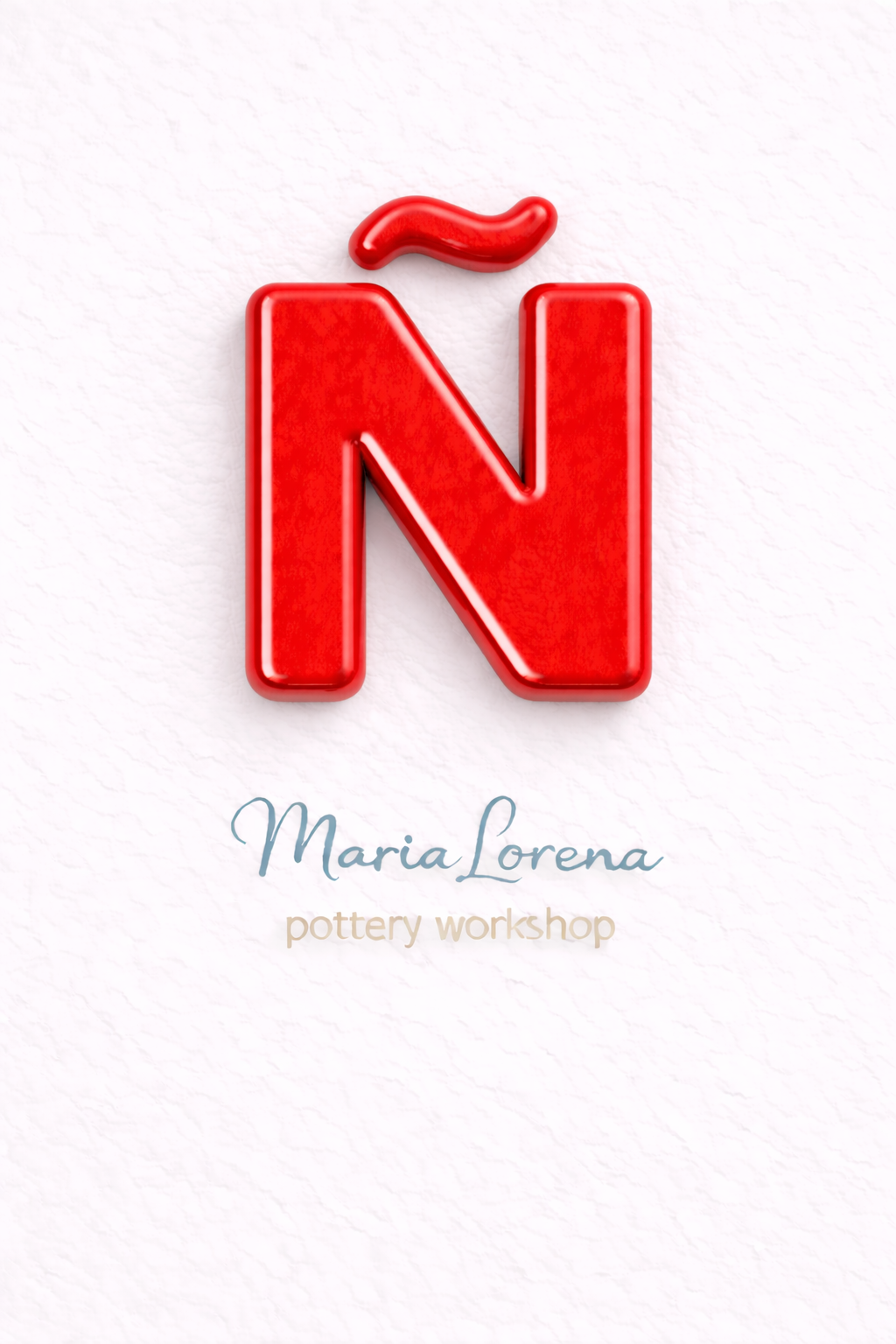Ñ Mayúscula rojo