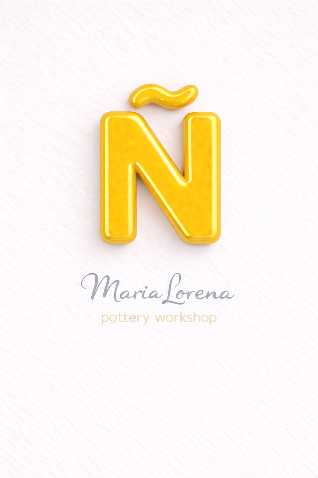 Ñ Mayúscula amarillo