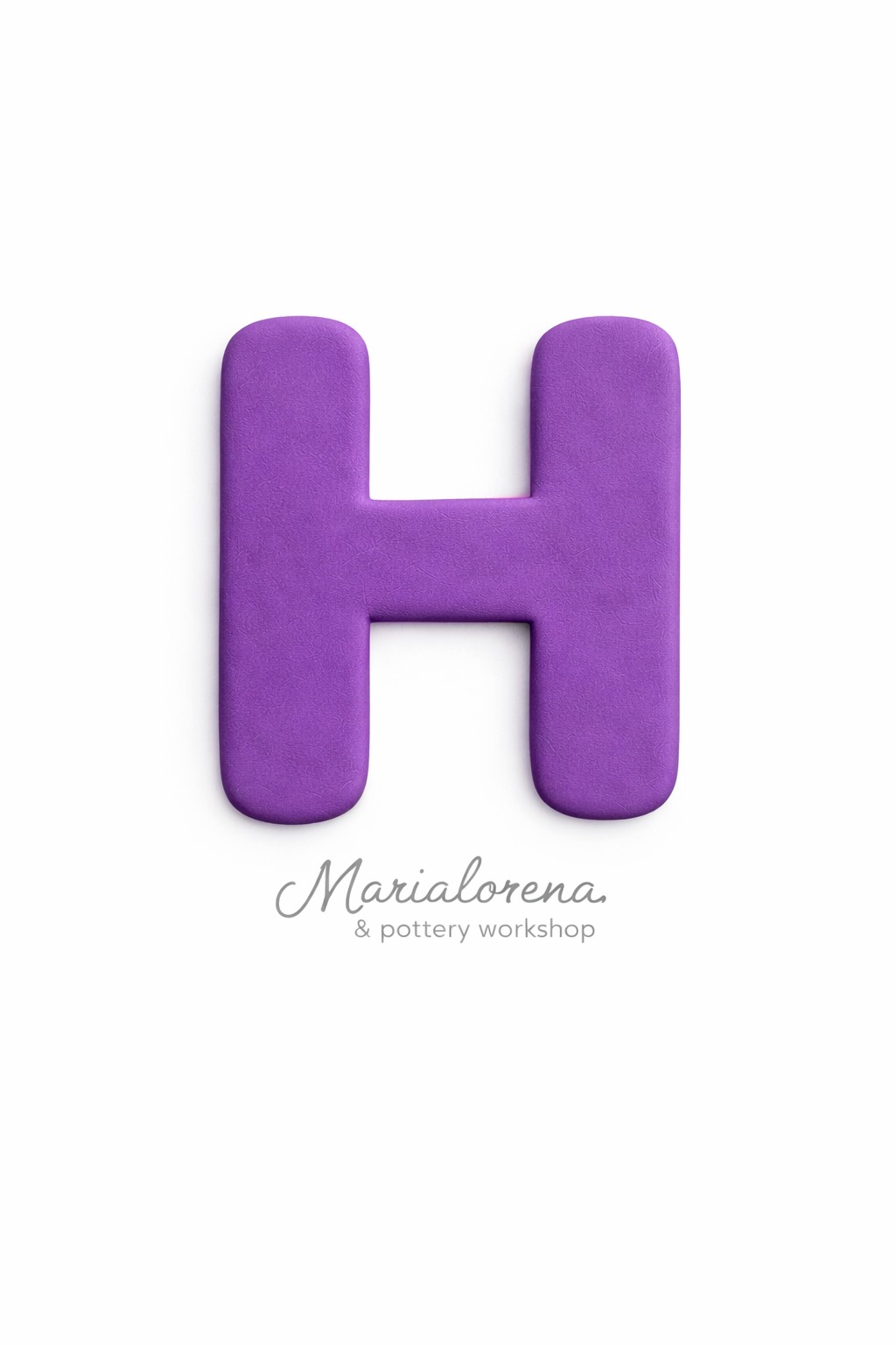 H Mayúscula morado