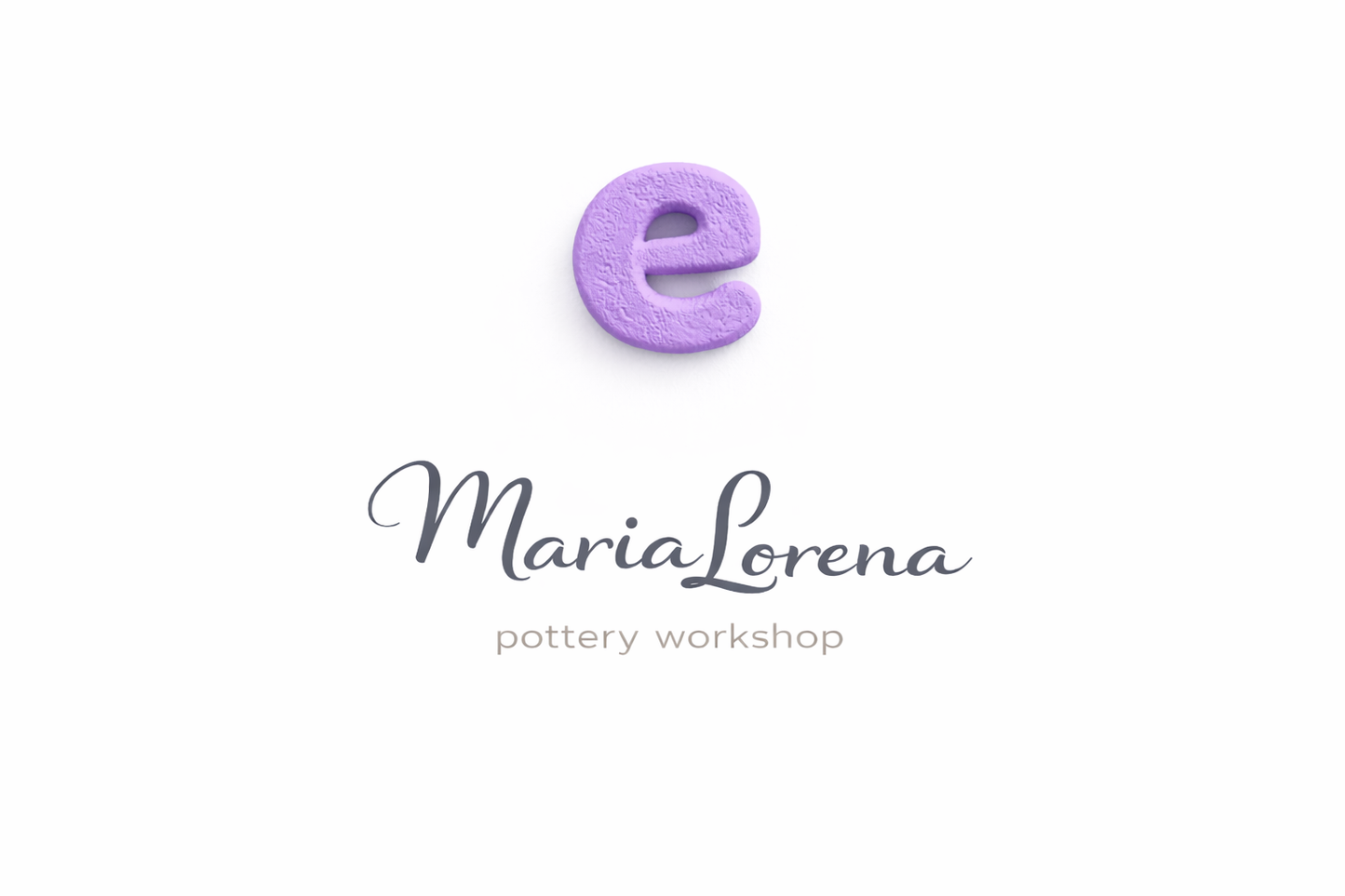 e Minúscula lila