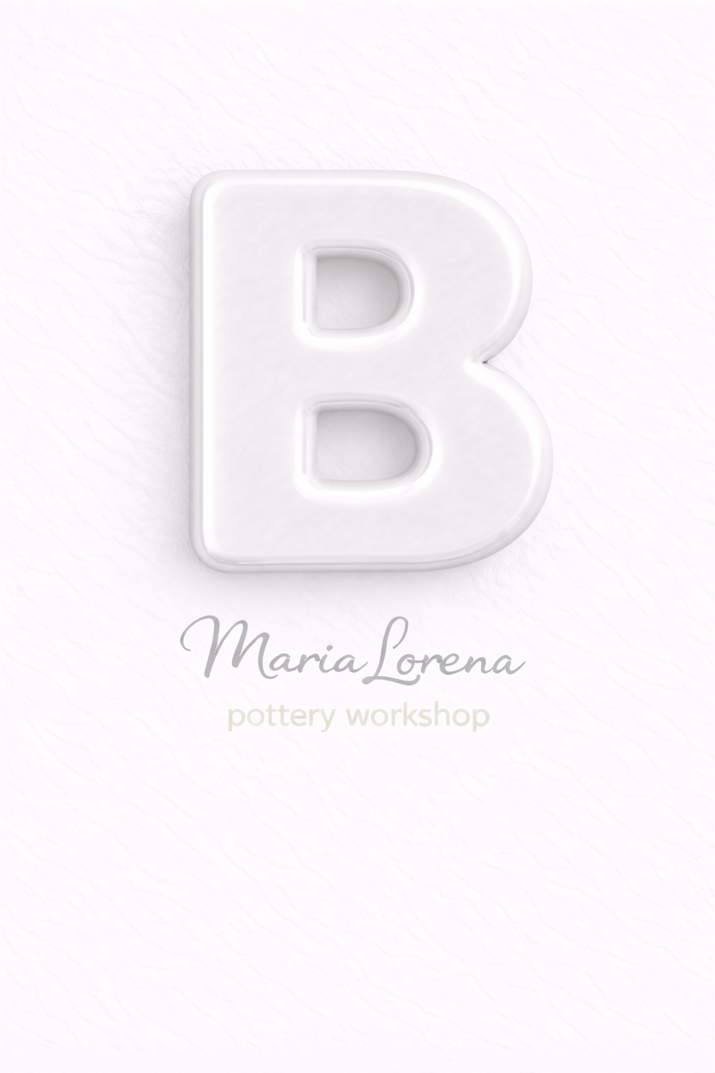 B Mayúscula blanco