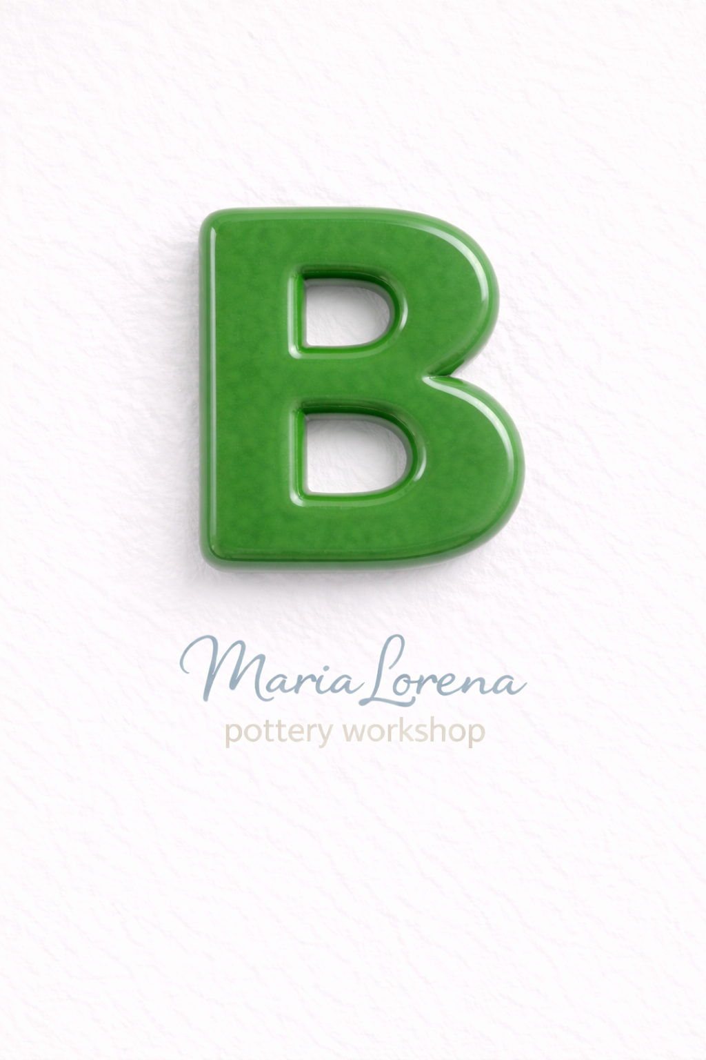 B Mayúscula verde