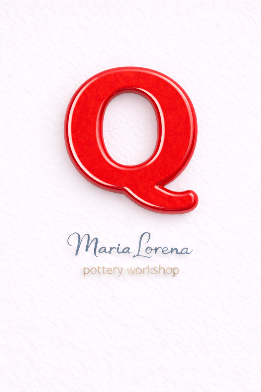 Q Mayúscula rojo