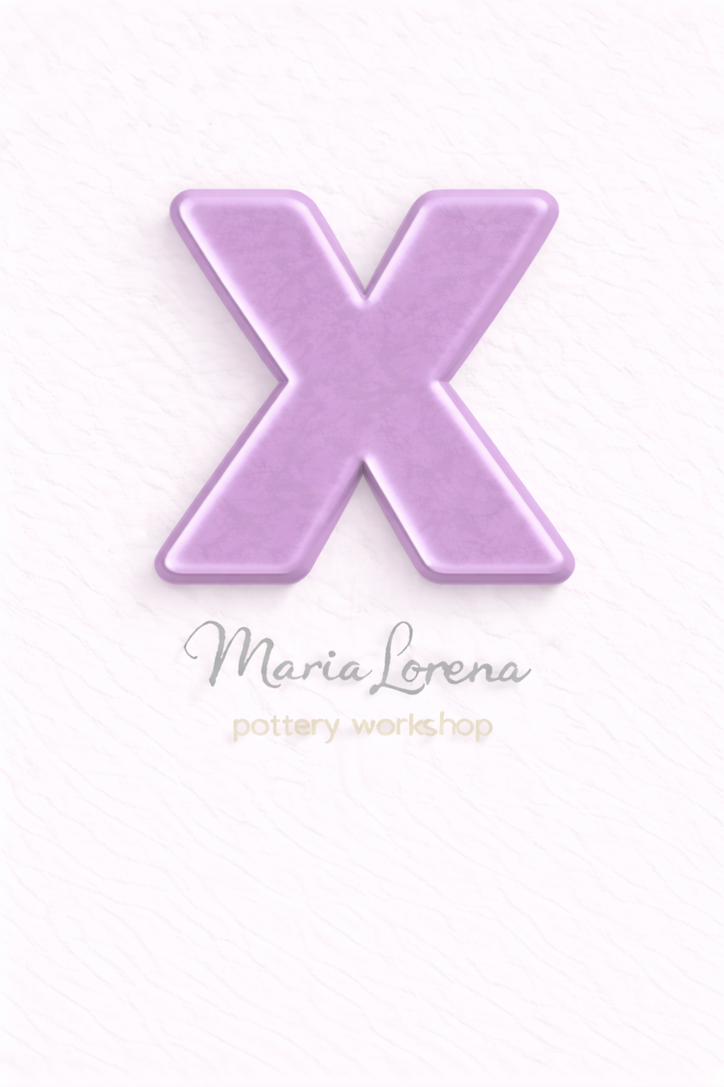 X Mayúscula lila