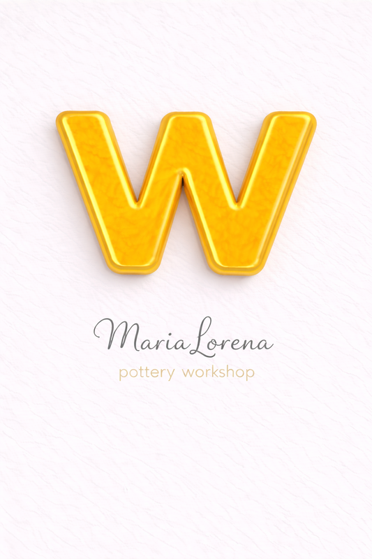 W Mayúscula amarillo