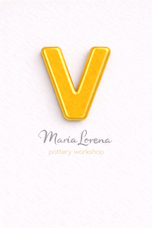 V Mayúscula amarillo