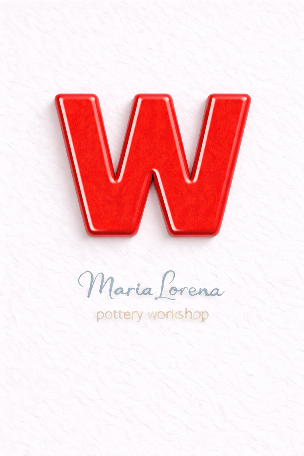 W Mayúscula rojo