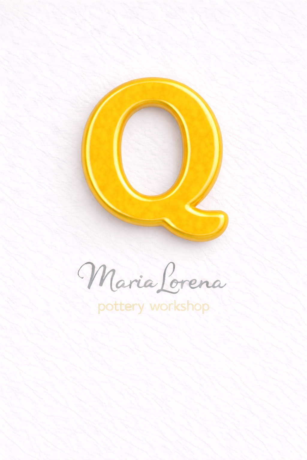 Q Mayúscula amarillo