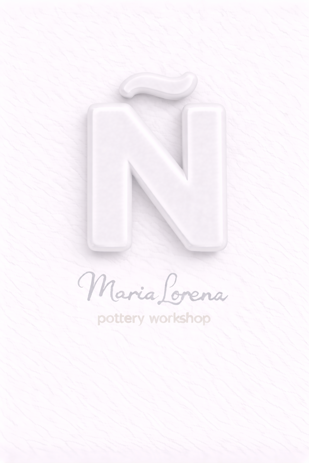 Ñ Mayúscula blanco