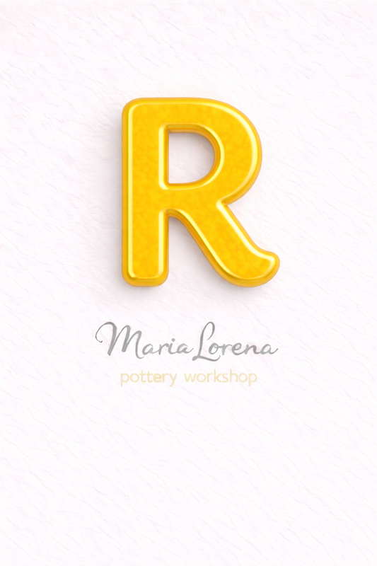 R Mayúscula amarillo