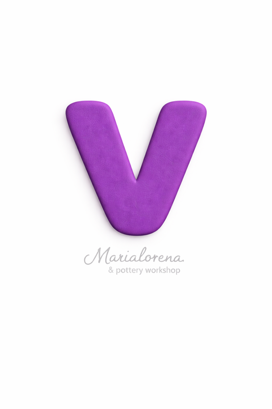 V Mayúscula morado