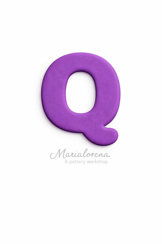 Q Mayúscula morado