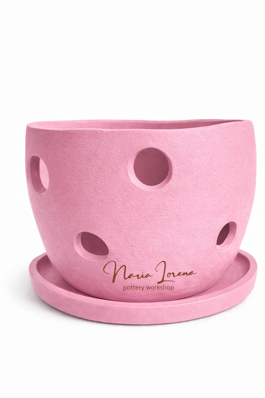 Maceta orquídeas jardín rosa