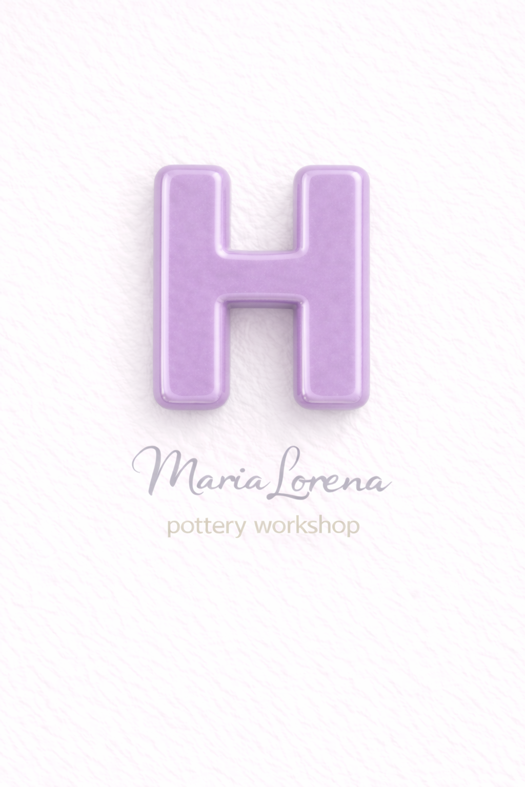 H Mayúscula lila