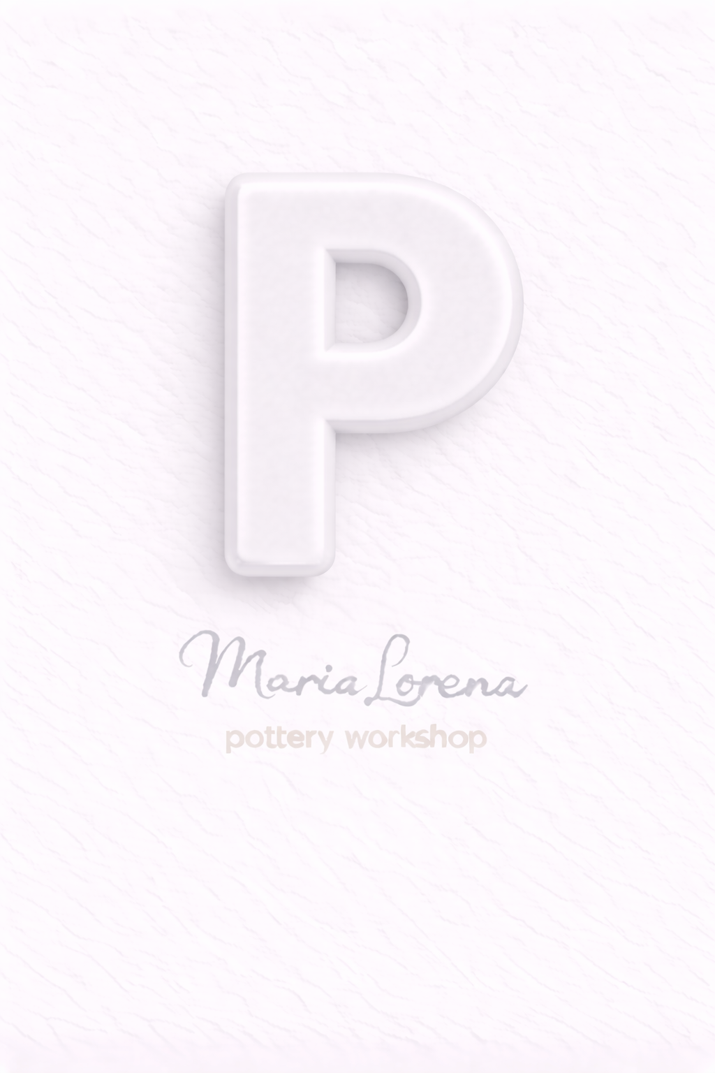 P Mayúscula blanco