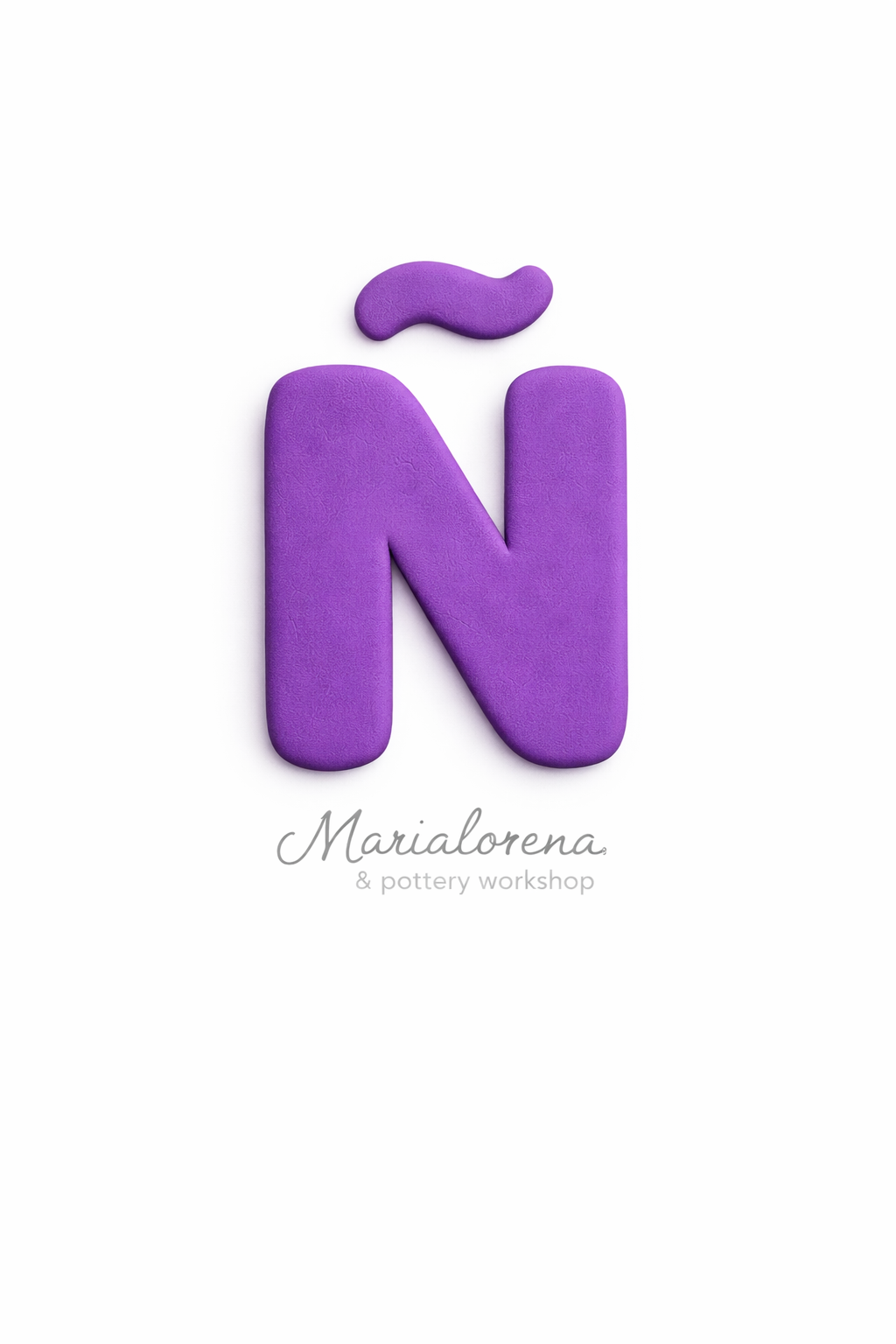 Ñ Mayúscula morado